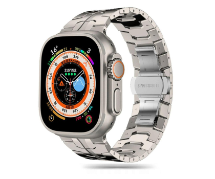 Pasek i akcesoria do zegarków TECH-PROTECT Stainless Line do Apple Watch 44/45/46/49 mm titanium